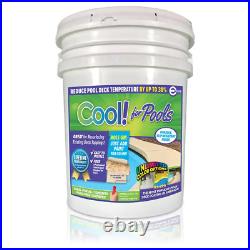 5 Gal. Deck Coating for Concrete Surfaces In-Ground Swimming Pool Reduce Heat