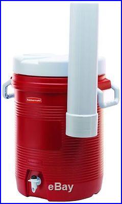 5 Gallon Red BPA-Free Drink Beverage Ice Water Cooler Jug With Cup Dispenser NEW