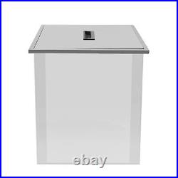 66L All-in-one Ice Chest Beer Ice Bin Offices Kitchens Juice Ice Bin with Lid