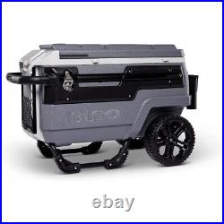 70 QT Outdoor Recreation Igloo Premium Trailmate Cooler, Gray