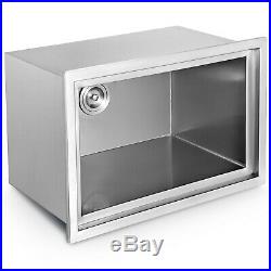 70qt Patio Kitchen Cooler 304 Stainless Steel Outdoor Ice Beer Chest