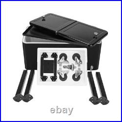 80Qt Black Box Black Square Foot Tube With Drain Pipe Freezer Incubator