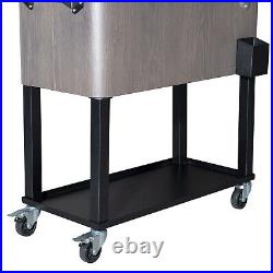 87.59138.5cm 80QT Rectangular Plastic Box Iron Foot Tube Refrigeration and