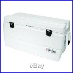 94 Qt. Marine Ultra White Ice Stainless Steel Lid Odor Resistant Chest Cooler