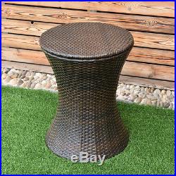 Adjustable Outdoor Patio Rattan Ice Cooler Cool Bar Table Party Deck Pool 1PC