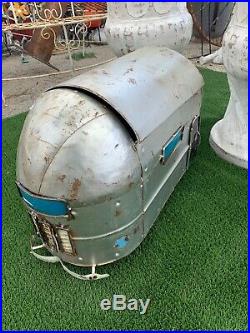 Airstream Ice Chest Cooler 100% Handcrafted one of a kind! Yard Art Camping