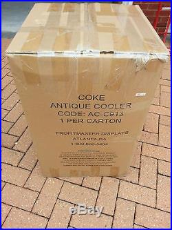 Antique Coca Cola Rolling Cooler mint in original Box