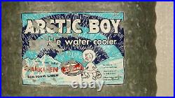 Arctic Boy Galvanized Portable Water Cooler Eskimo Boy Graphics 3 gallons