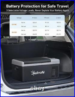 AstroAI 12 Volt Car Refrigerator, 12V Portable Freezer Camping Fridge Cooler