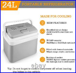 Astroai Electric Cooler 26 Quarts/ 24 Liter, 12V DC Portable Thermoelectric Car