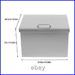 BBQ Island Drop in Ice Chest/Cooler With Cover Stainless Steel 20''Lx16''Wx13''H