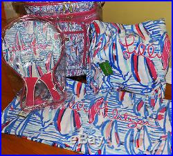 Brand New Lilly Pulitzer Beach Set Red Right Return Last One
