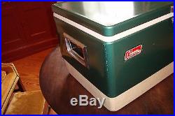 Beautiful Vintage Green Metal Coleman Ice Chest