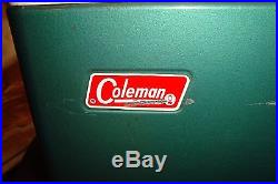 Beautiful Vintage Green Metal Coleman Ice Chest