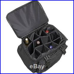Bellino Bottle Limo 12 Bottle Insulated Wine Tote Case Wheel Travel Cooler with