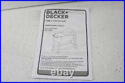 Black+Decker Bcc20w Portable Cooler Cart w 2 Door Seal Lids Bottle Opener