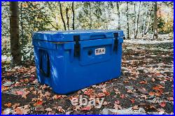 Blue Coolers Ice Vault 60 Quart, Roto-Molded Ice Cooler Large Ice Chest Ice