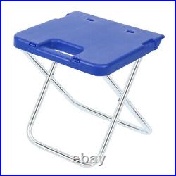 Blue Foldable Multi Function Rolling Cooler Table Picnic Camping Party Withchair2