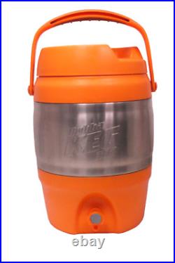 Bubba Keg 384oz Stainles Steel 3 Gallon Jug Orange Water Cooler 16 Height