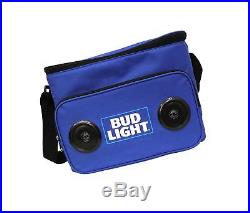 Bud Light Soft Cooler Bluetooth Speaker Travel Cooler with Built in Speakers