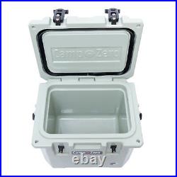 CAMP-ZERO 10 Liter 10.6 Quart Lidded Cooler with 2 Molded In Cup Holders, Sage