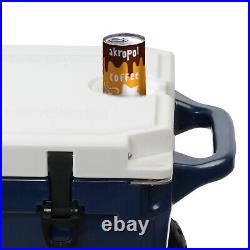 CLARFEY 50 Qt Portable Cooler Box Wheeled Ice Chest Camping Fishing BBQ Picnic