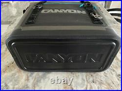 Canyon Coolers Nomad 20 Qt 18 Liter Insulated Cooler, Black & Blue New Open Box
