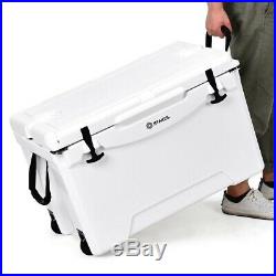Car Cooler Ice Chest Portable With Wheel 80 Quart Capacity Travel Camping Fridge