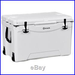 Car Cooler Ice Chest Portable With Wheel 80 Quart Capacity Travel Camping Fridge