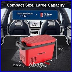 Car Refrigerator 12 Volt, 16 Liters Car Fridge, Portable Freezer Cooler for Car