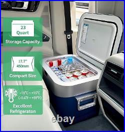 Car Refrigerator, Portable Car Fridge 12V Refrigerator 23 Quart Freezer