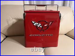 Classic Corvette Picnic Cooler American Retro Red