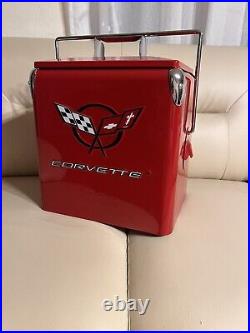 Classic Corvette Picnic Cooler American Retro Red