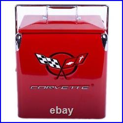 Classic Corvette Picnic Cooler American Retro Red