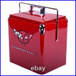 Classic Corvette Picnic Cooler American Retro Red