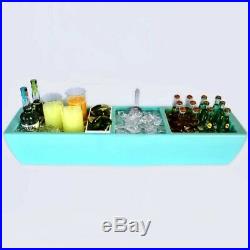 Coastal Cay Blue Party Barge Beverage Condiment Station Tub Tailgating Cooler