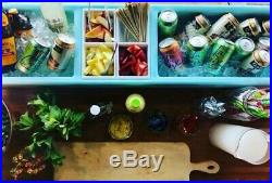 Coastal Cay Blue Party Barge Beverage Condiment Station Tub Tailgating Cooler