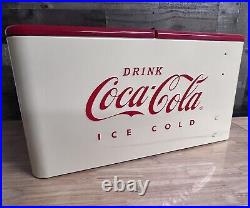 Coke Cream Retro Cooler 60 qt. Capacity