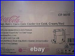 Coke Cream Retro Cooler 60 qt. Capacity