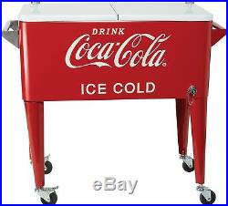 Cola Coca Vintage Ice Cooler Chest Bottle Opener & Bottle Cap Catcher Beer Chill