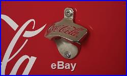 Cola Coca Vintage Ice Cooler Chest Bottle Opener & Bottle Cap Catcher Beer Chill