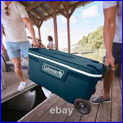 Coleman 100QT Wheeled Hard Cooler Keeps the Ice Up To 5 days Holds up to 160 Can
