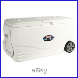 Coleman 100 QUART XTREME 5 Day Heavy-Duty Cooler With Wheels, White