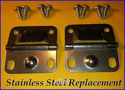 Coleman Cooler Ice Chest Stainless Steel Replacement Lid Hinges 6155-5741