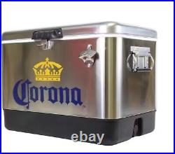 Coleman Corona CORIC-54 Stainless Steel Ice Chest Cooler 54 Quarts/51L 85 Can
