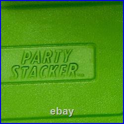 Coleman PARTY STACKER 6225 Green COOLER Holds 24-Cans or 9x13 Pan