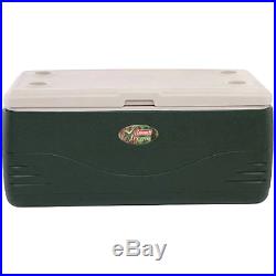 Coleman Xtreme 150 qt Cooler, Green, four built-in cup holders