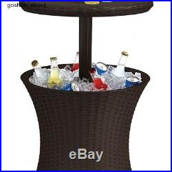 Cool Bar Outdoor Indoor Patio Cocktail Party BBQ Drinks Ice Coffee Accent Table