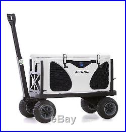 Cooler Cart Ice Chest Box Carrier Portable Rolling Utility Carts and Wagons w
