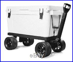 Cooler Cart Ice Chest Rolling Carrier on Wheels Igloo Yeti Coleman Hauler NIB
